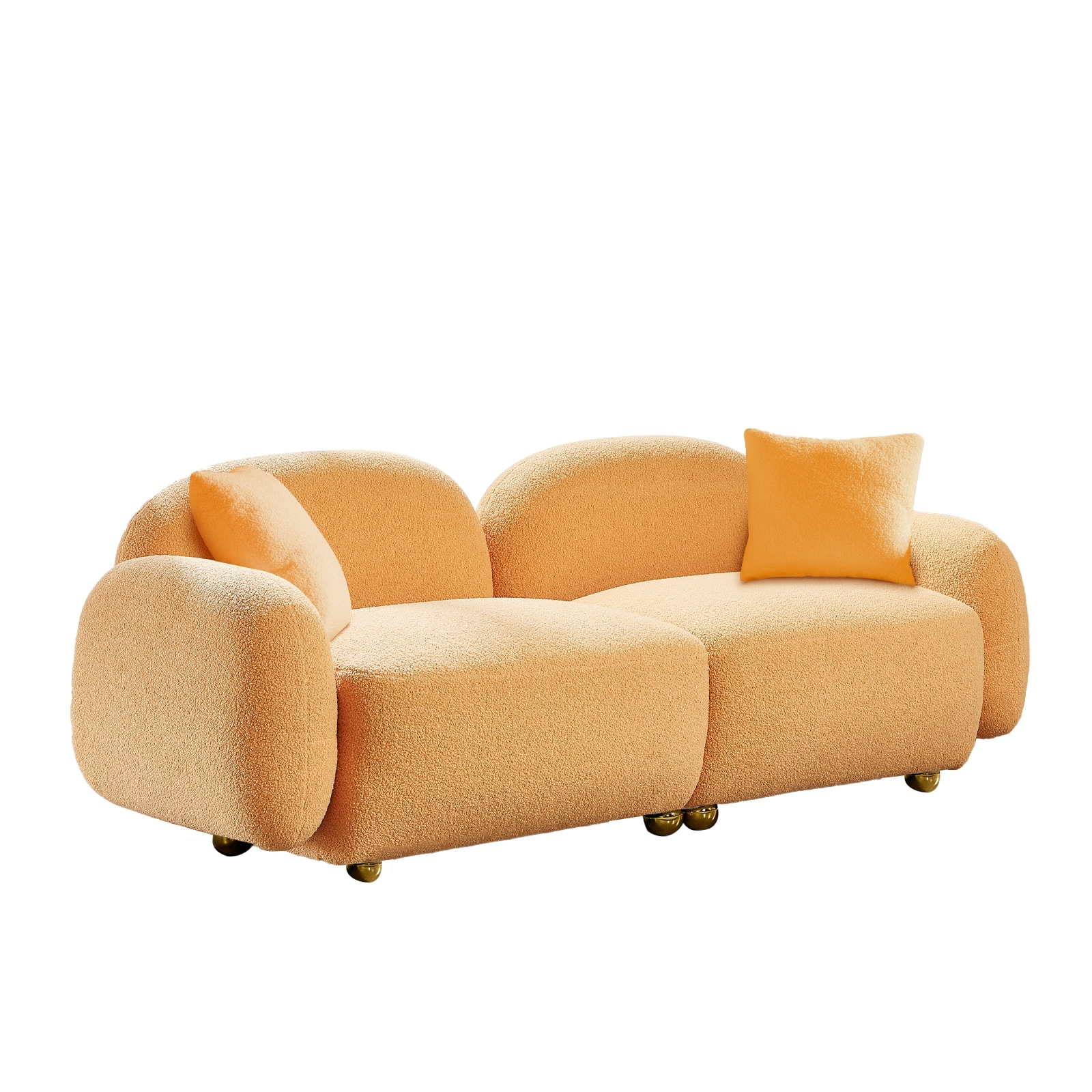 Plush loveseat chair sales
