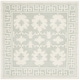 preview thumbnail 9 of 23, SAFAVIEH Handmade Bella Viva Modern Floral Wool Rug 5' Square - Grey/Ivory - Square