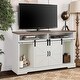 preview thumbnail 21 of 32, MAISON ARTS 52-Inch Farmhouse Sliding Barn Door TV Stand Sideboard Buffet Storage Cabinet