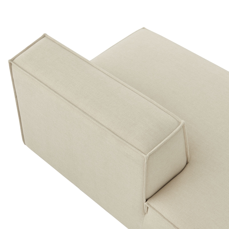 Restore Performance Fabric Upholstered Left-Facing Armless Modular Chaise