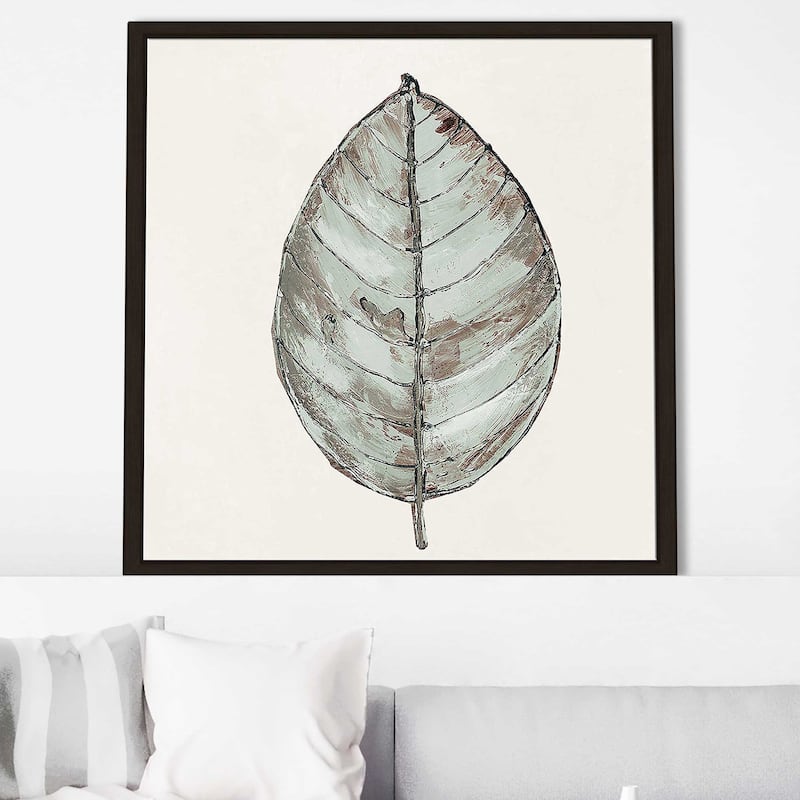 "Neutral New Leaf I" Print on Floating Canvas