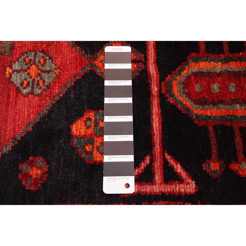 ECARPETGALLERY Hand-knotted Konya Anatolian Black, Red Wool Rug - 4'3 x 7'7