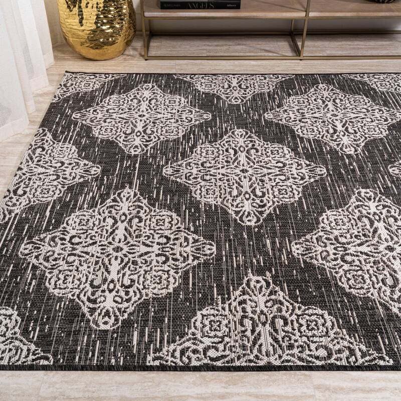 JONATHAN Y Arabesque Ornate Medallions Indoor/Outdoor Area Rug