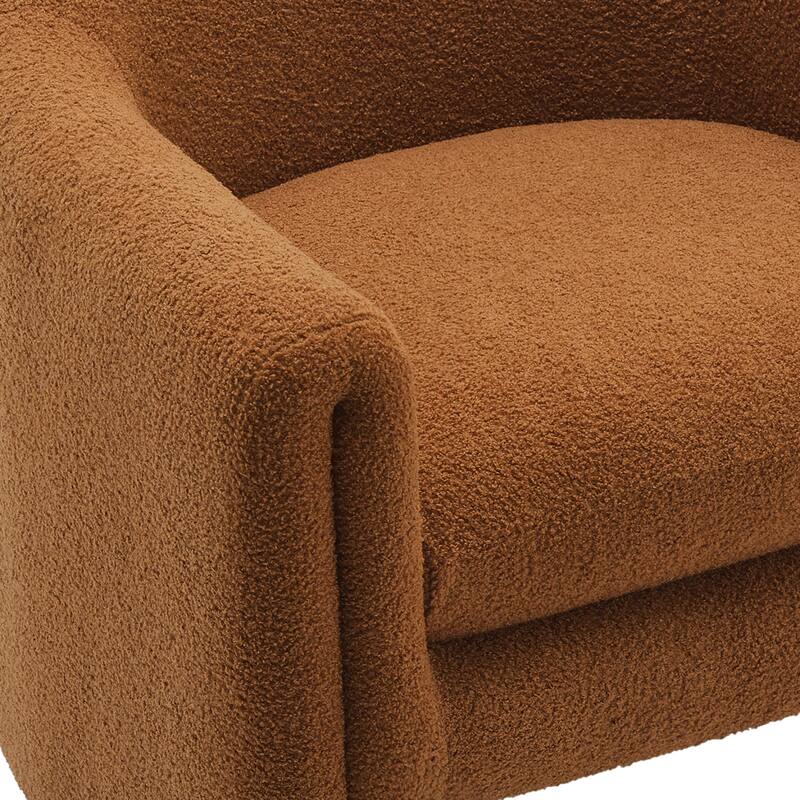 Modern Upholstered Barrel Accent Chair