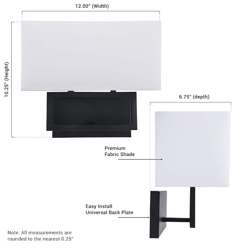 Brio Lighting Pressley - 2 Light Dimmable Wall Sconce