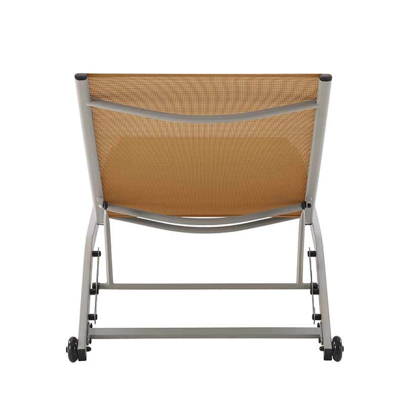 Corvus Antonio Outdoor Contemporary Sling-Fabric Adjustable Chaise Lounge