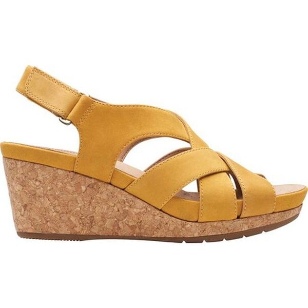 Clarks yellow wedges Clearance