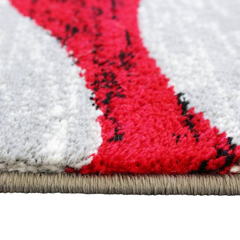 Modern Ripple Design Abstract Area Rug
