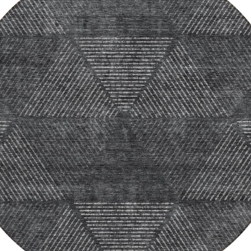 HomeRoots Geometric Transitional Rectangle Outdoor Rug