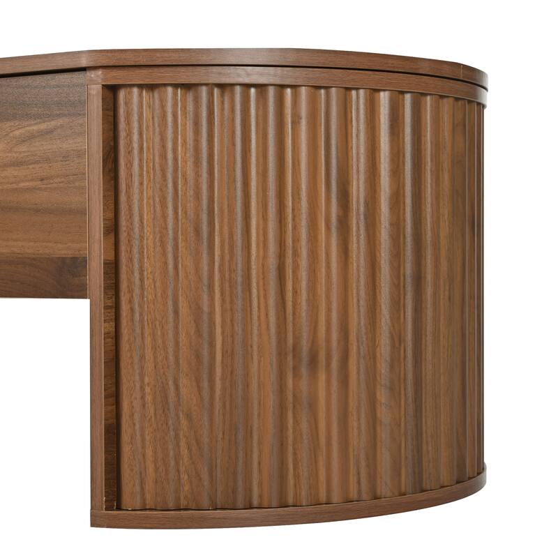 47.2" Lift Top Coffee Table with Storage, Oval Wood Coffee Table for Living Room, Mid Century Modern Center Table with Flip-Top