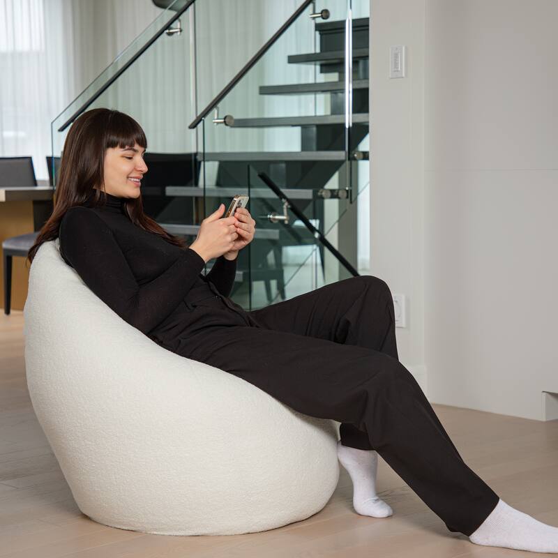 Gouchee Home Indoor Woolly Bean Bag Chair