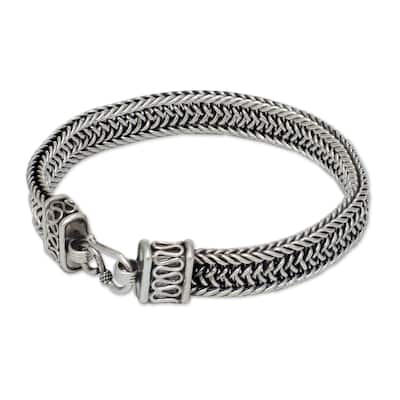 Novica Handmade Kingdom Men'S Sterling Silver Bracelet