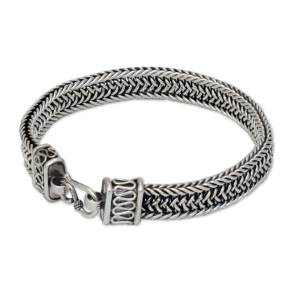 Novica Handmade Kingdom Men'S Sterling Silver Bracelet