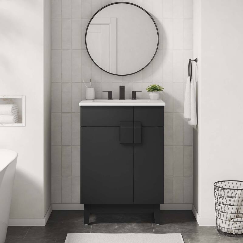 Miles 24" Bathroom Vanity Cabinet (Sink Basin Not Included) - 24