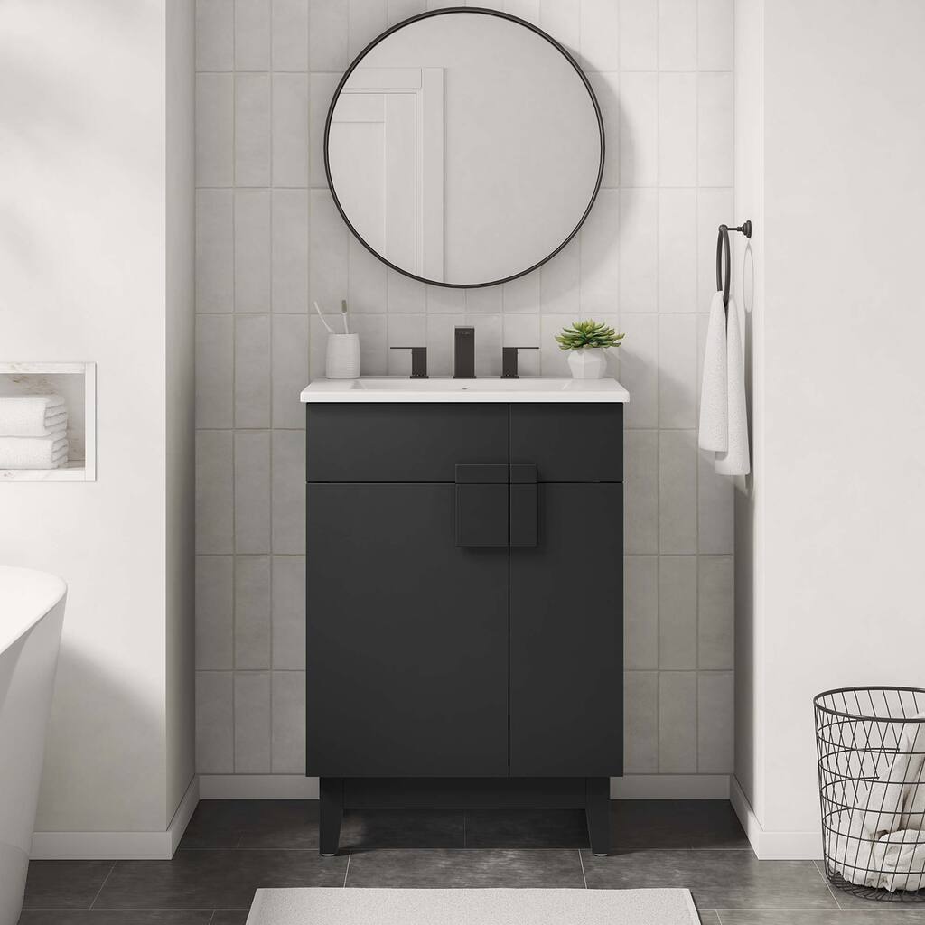Miles 24" Bathroom Vanity Cabinet (Sink Basin Not Included) - 24