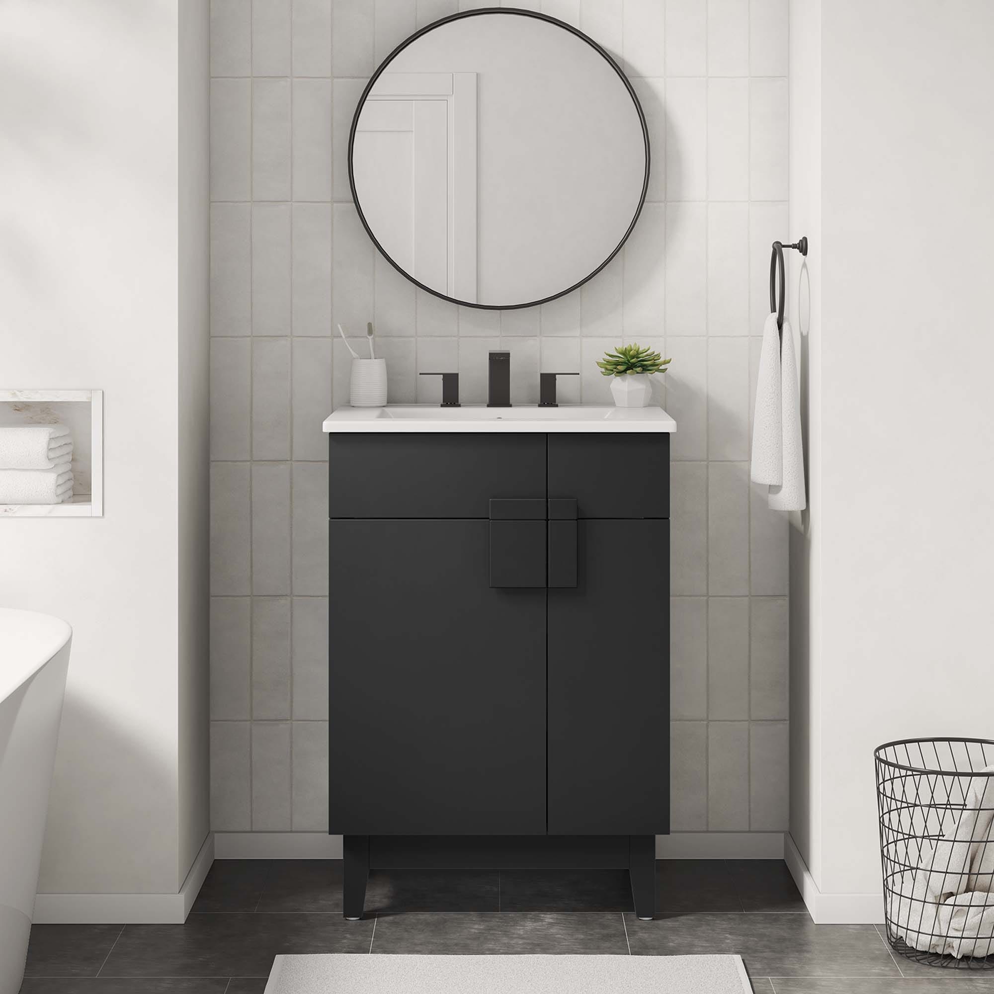 Miles 24" Bathroom Vanity Cabinet (Sink Basin Not Included) - 24