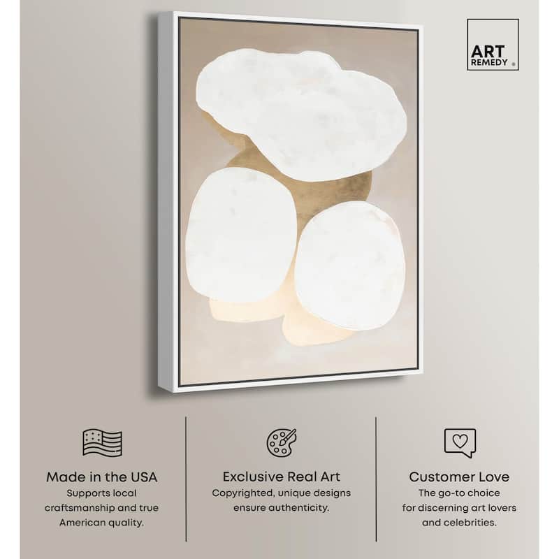Stacked Stones II Canvas by Art Remedy