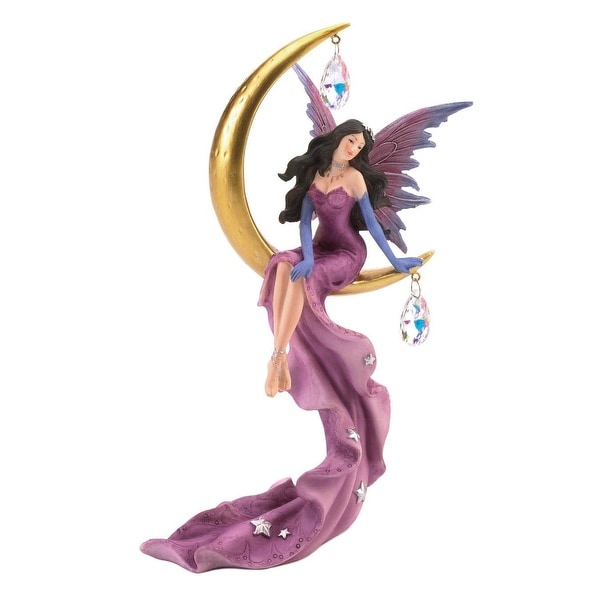 Beautiful Fairy On Moon Figurine