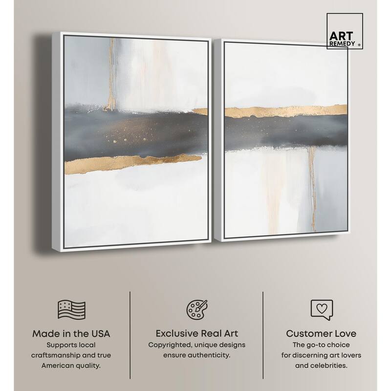 Azure Horizon I Canvas Set of 2 by Art Remedy