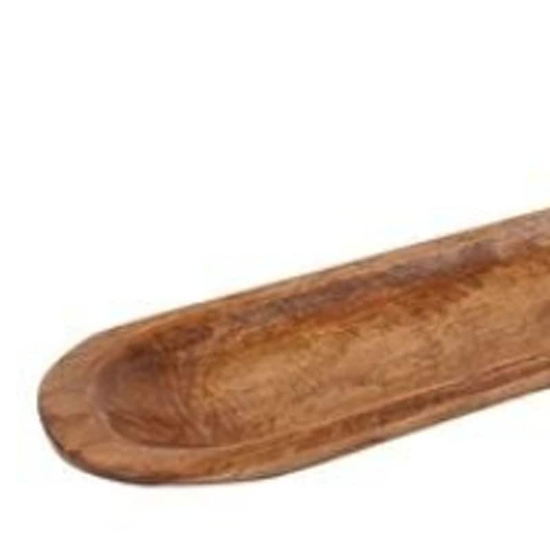 HomeRoots 30" Natural Solid Wood Oval Dough Bowl - 30.00 in. x 6.00 in. x 2.50 in.