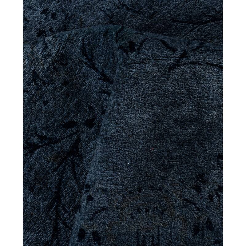 Overdyed One-of-a-Kind Hand-Knotted Area Rug - Black - 6' 1" x 9' 5"