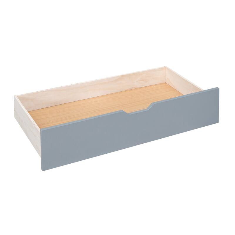 Full-Over-Full Castle Bunk Bed with 2 Drawers Shelves and Slide, Fairytale-Like Atmosphere for Your Lovely Litter Princess