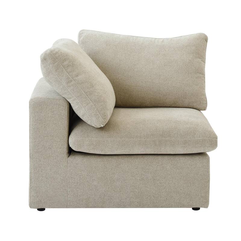 Commix Down Filled Corner Sectional Sofa 5-seats Couch with Ottoman