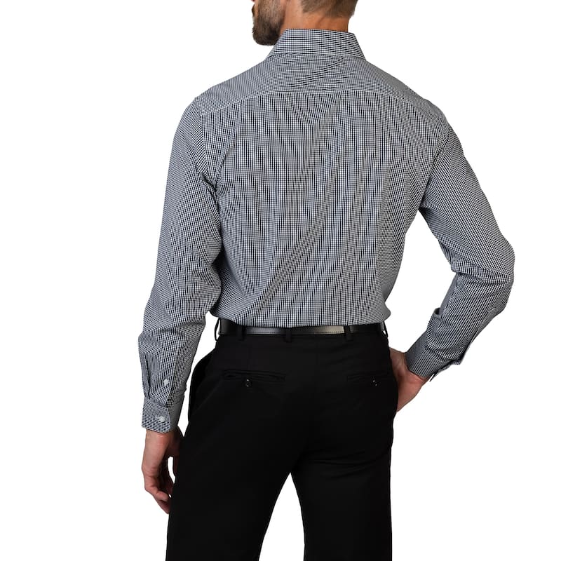 Nautica Men's Wrinkle-Resistant Check Performance Dress Shirt