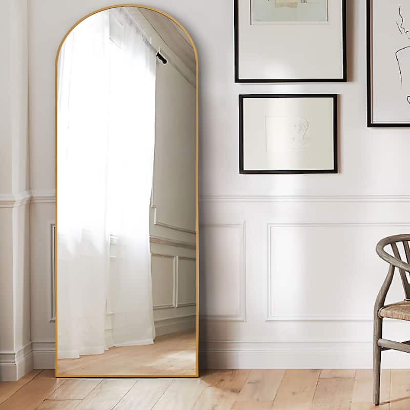 Arched Full Length Floor Wall Mirror Standing Dressing Mirror