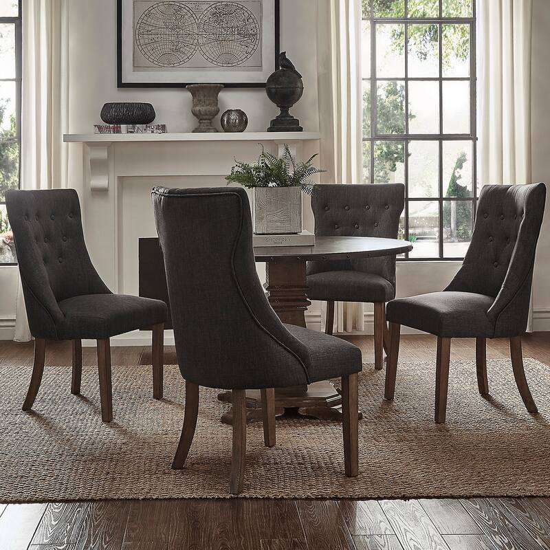 Voyager Button-tufted Dining Chairs (Set of 2) by iNSPIRE Q Artisan