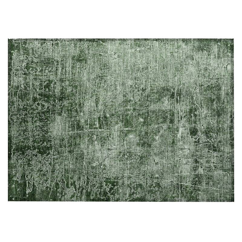 Machine Washable Indoor/ Outdoor Abstract Solid Chantille Rug