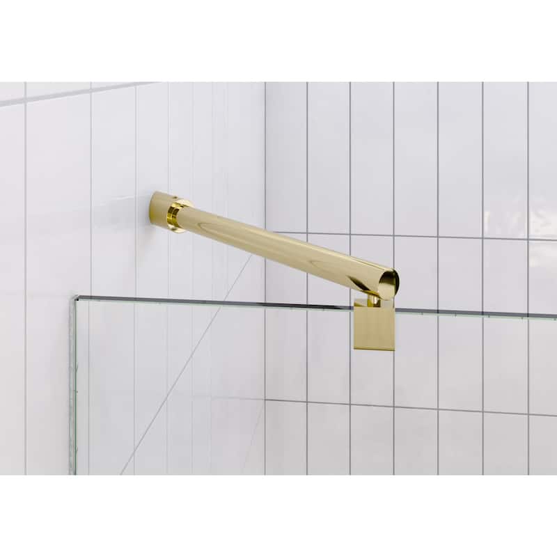 Glass Warehouse 78" x 48.5" Frameless Shower Door - Glass Hinge