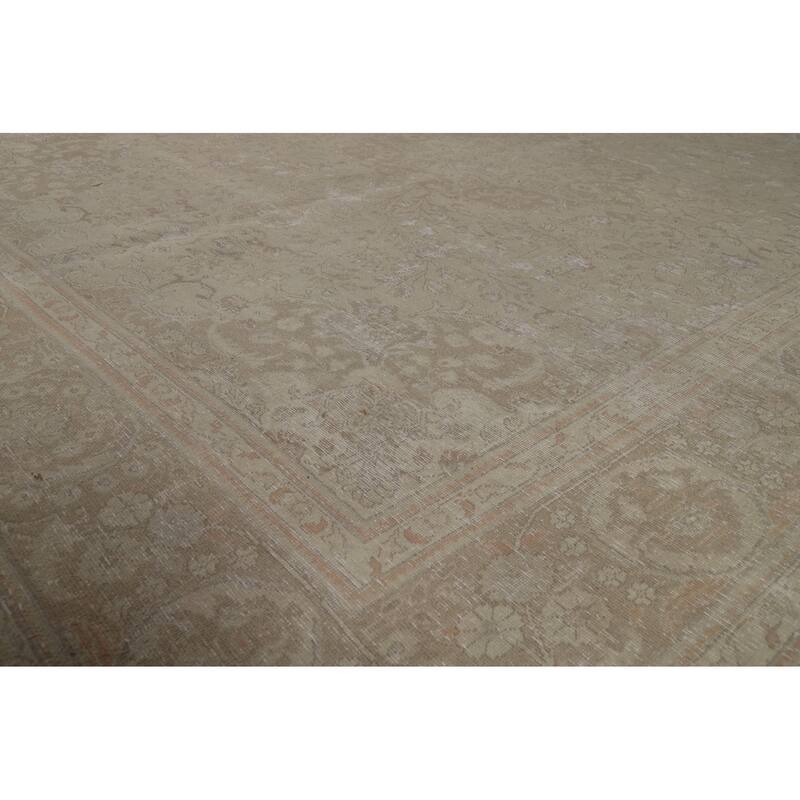 Tabriz Persian Area Rug Handmade Vintage Wool Carpet - 8'3"x 10'4"