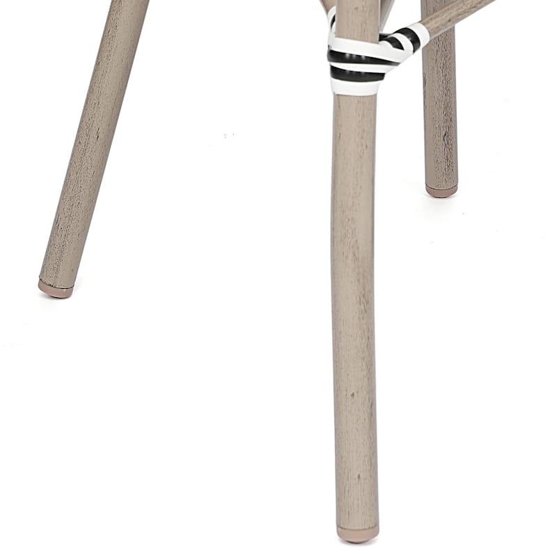 2 Pack All-Weather Commercial Paris Chairs with Arms and metal Frames
