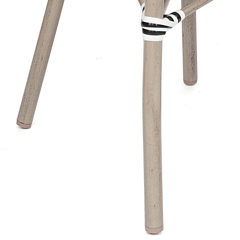 4 Pack All-Weather Commercial Paris Chairs with Arms and metal Frames