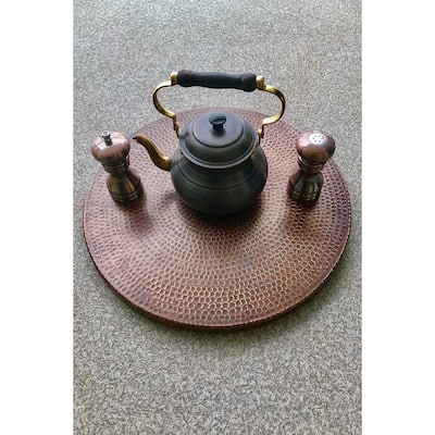 18-in Hammered Copper Lazy Susan in Oil Rubbed Bronze (LS18DB)