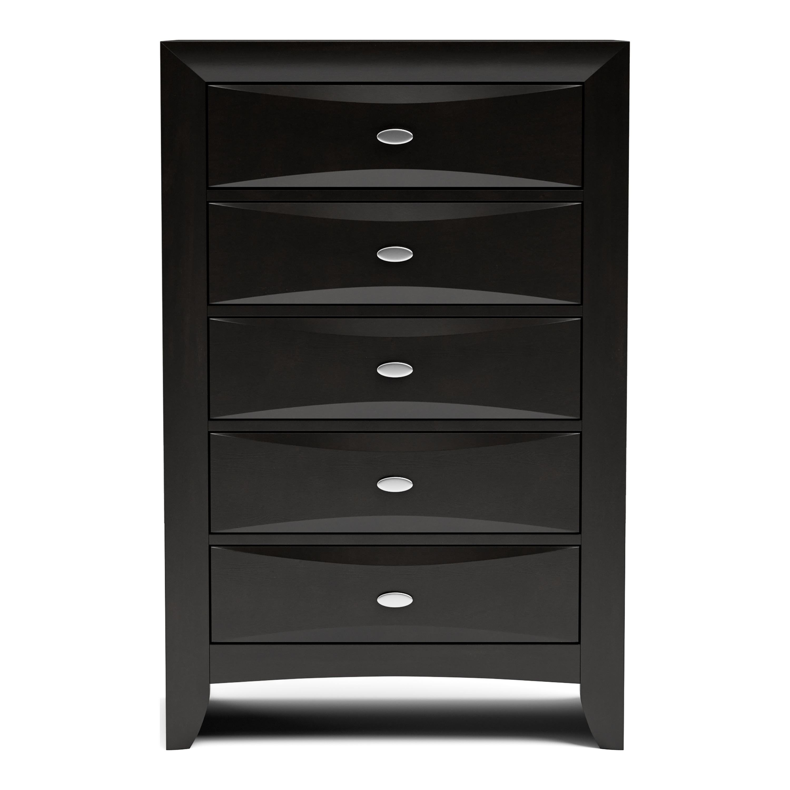 Furniture of America Brent Traditional 5-Drawer Solid Wood Chest