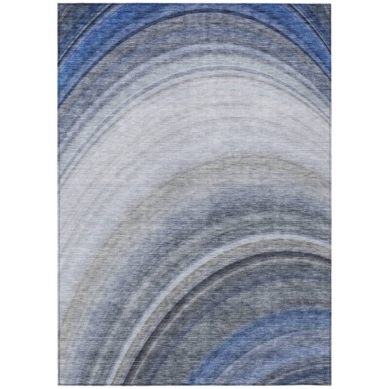 HomeRoots Abstract Transitional Rectangle Outdoor Rug