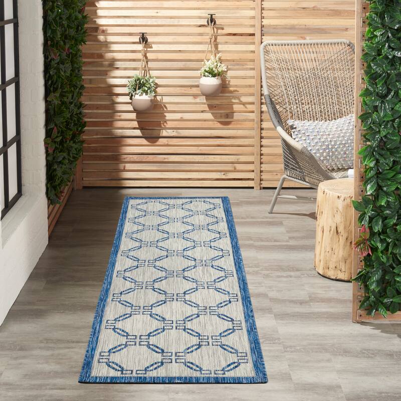 Nourison Garden Party Geometric Casual Indoor/Outdoor Area Rug