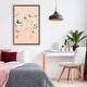 preview thumbnail 17 of 26, Stupell Blush Butterflies over Pink Framed Floater Canvas Wall Art Design By Petal Prints Design