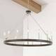 Acroma 15 Light 40 In Modern Farmhouse Wagon Wheel Chandelier-UL - Weathered Walnut/Nickel Dust