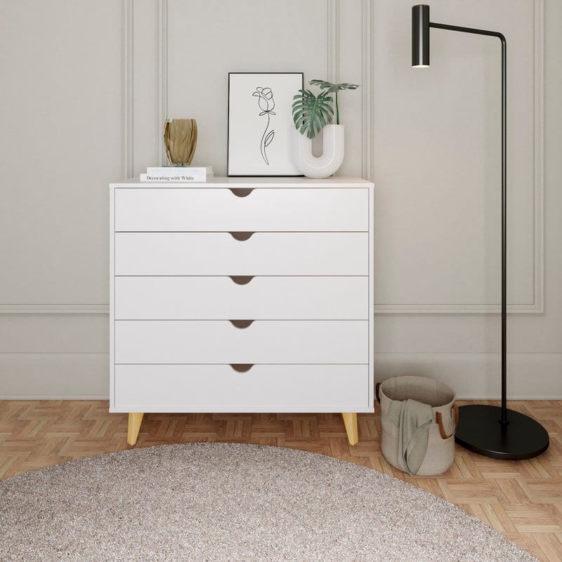Mid Century Modern 5-Drawer Dresser