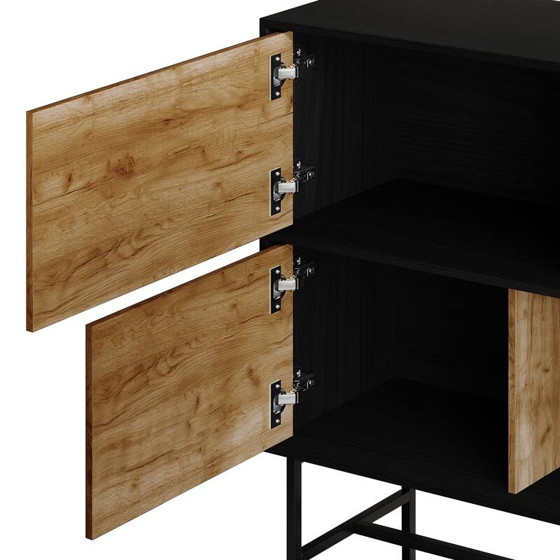 CraftPorch Modern Wooden TV Stand Console