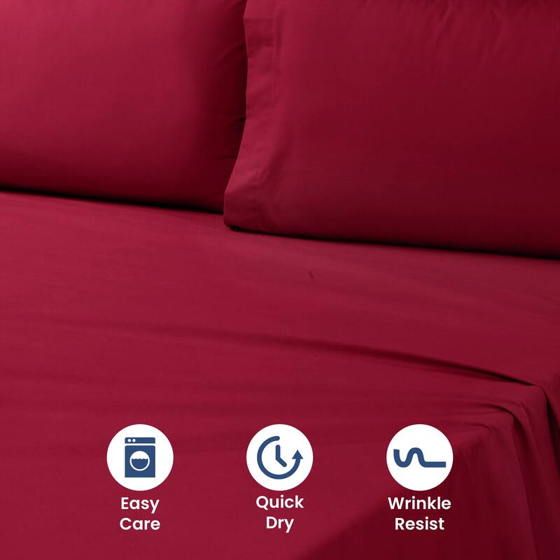 Martex 225 TC - Soft Breathable Durable Deep Pocket - Bed Sheet Set