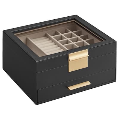 Jewelry Box with Glass Lid