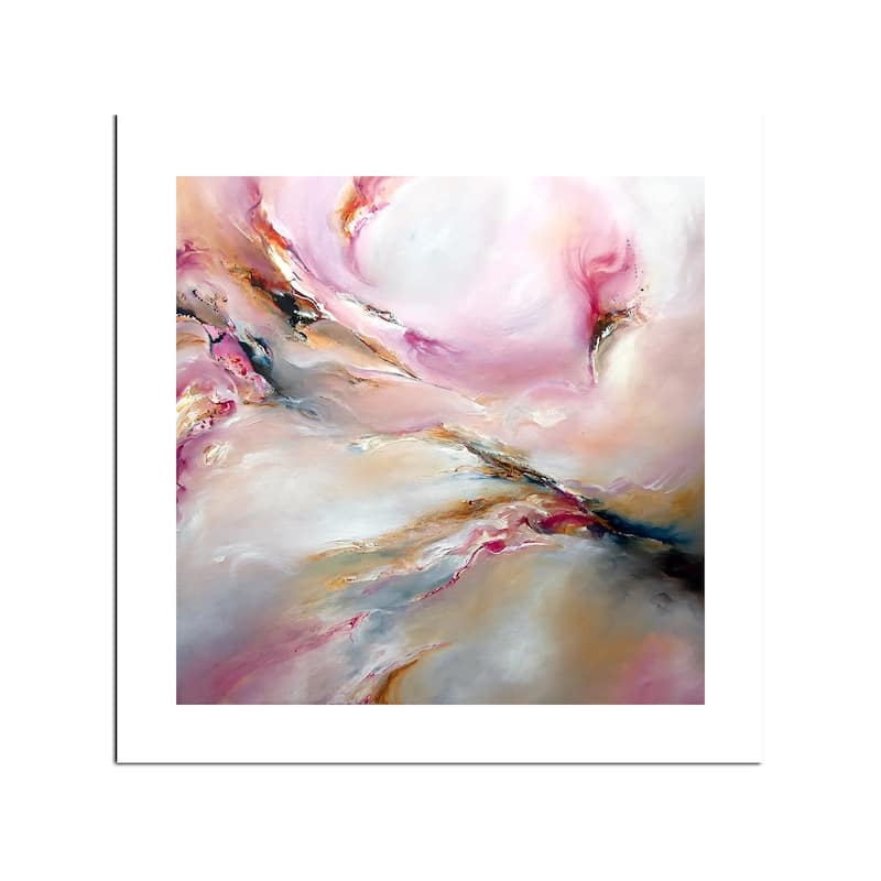 Pink Haze Fine Art Paper Print by J.A Art - Multi