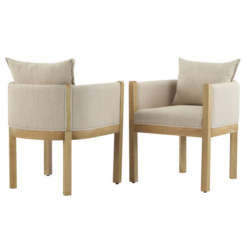 Christopher Knight Home - Callahan Linen Upholstered Dining Chair with Armrests
