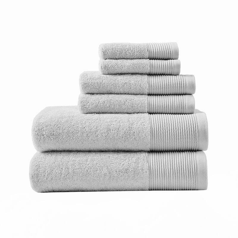 Cotton Tencel Blend Antimicrobial 6 Piece Towel Set