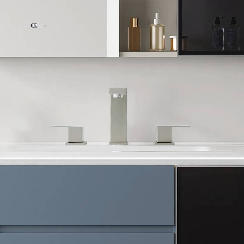 Topcraft Stainless Steel Two Handle Bathroom Sink Faucet