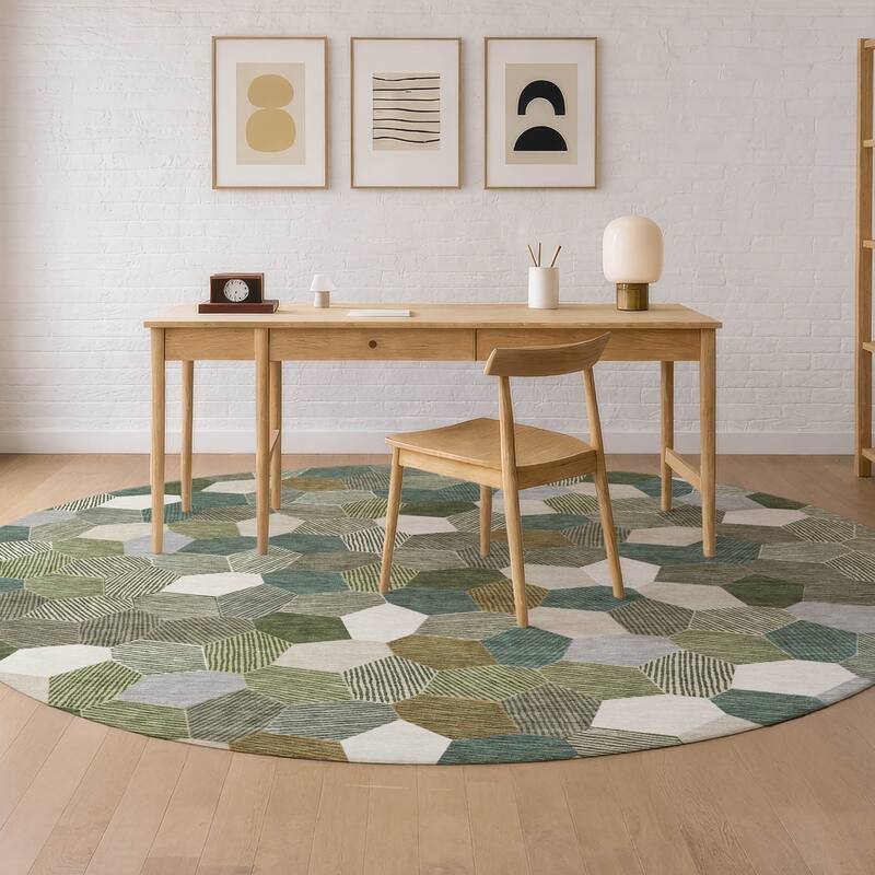 Machine Washable Indoor/ Outdoor Modern Loyd Chantille Rug